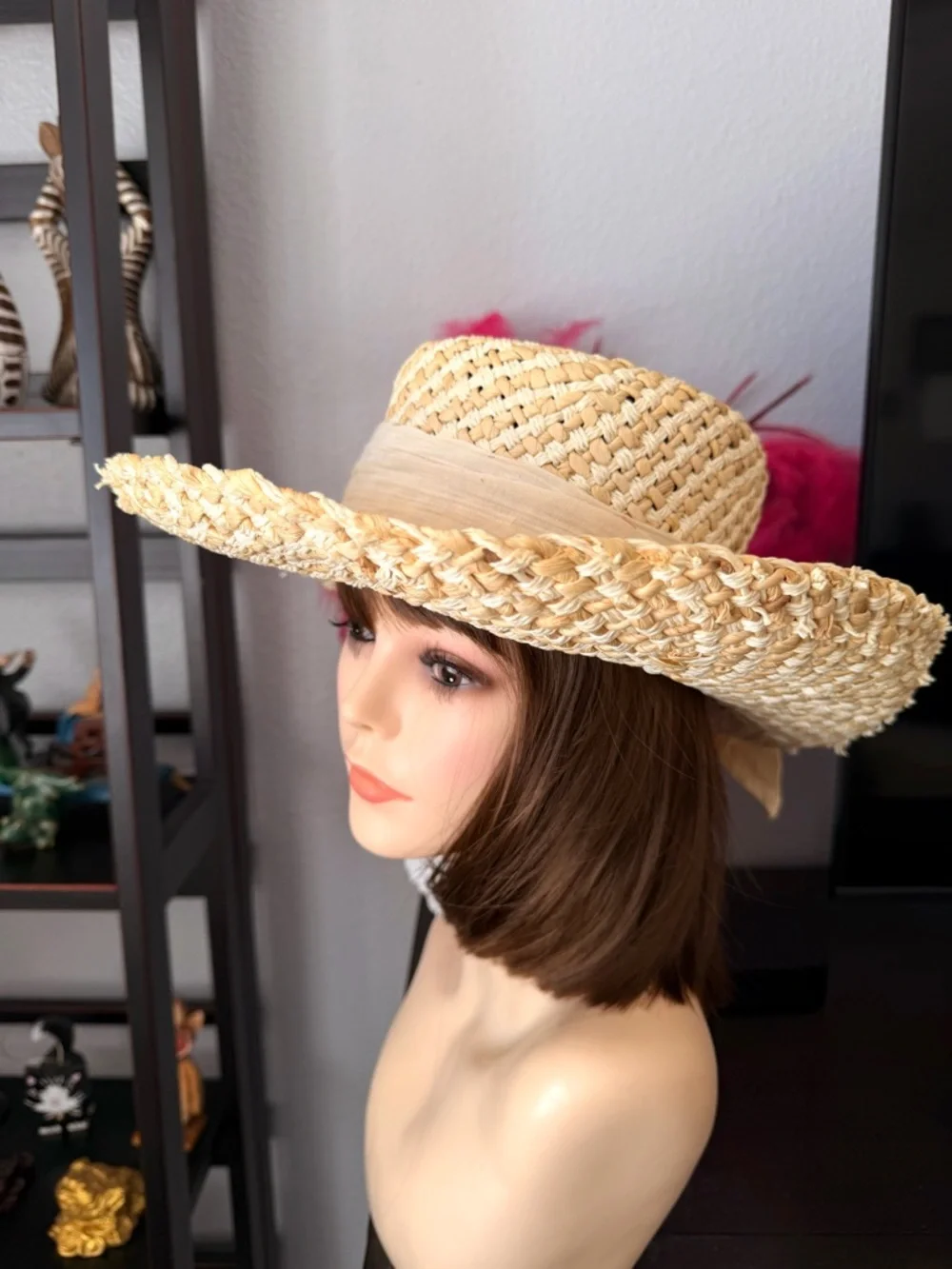 Straw Wide-Brim Sun Hat - Natural
